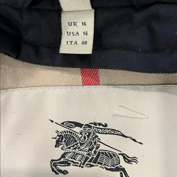 Burberry London Rain Trench Coat Size 14 - Picture 6 of 8